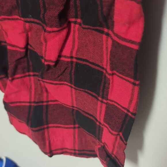 Gap Red and Black Buffalo Check Plaid Pajamas Pants - Picture 3 of 5